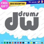 Fits DW Drums  Decals Stickers Vinyl Bass Drumming Music Band group Birch Shell - Image 22