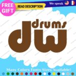 Fits DW Drums  Decals Stickers Vinyl Bass Drumming Music Band group Birch Shell - Image 24