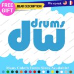 Fits DW Drums  Decals Stickers Vinyl Bass Drumming Music Band group Birch Shell - Image 25