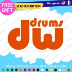 Fits DW Drums  Decals Stickers Vinyl Bass Drumming Music Band group Birch Shell - Image 8