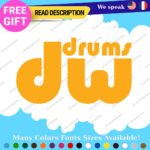 Fits DW Drums  Decals Stickers Vinyl Bass Drumming Music Band group Birch Shell - Image 26