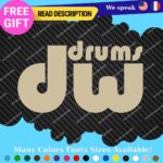 Fits DW Drums  Decals Stickers Vinyl Bass Drumming Music Band group Birch Shell - Image 27