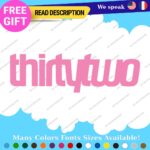 Fits Thirthy two Decals Sticker Vinyl Boots Snowboard Socks Ski Pants Hat Winter - Image 10