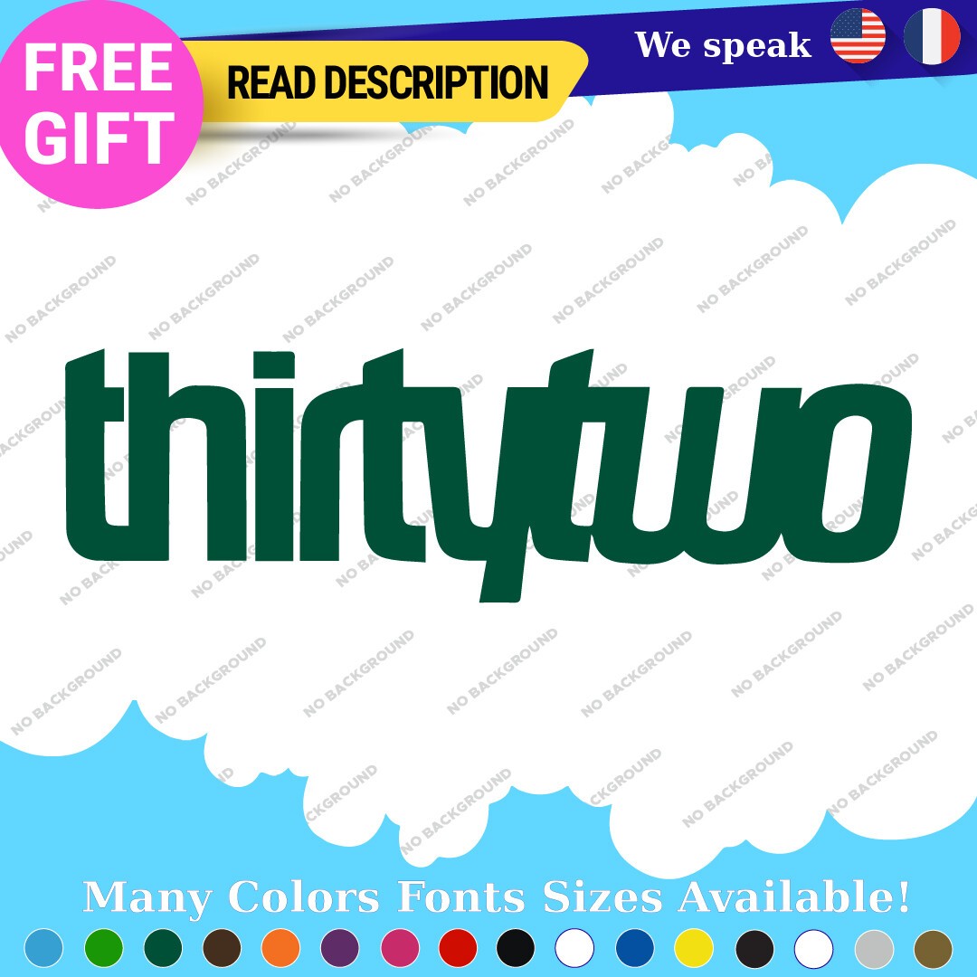 Fits Thirthy Two Decals Sticker Vinyl Boots Snowboard Socks Ski Pants Hat Winter 297353858373 Fits Thirthy two Decals Sticker Vinyl Boots Snowboard Socks Ski Pants Hat Winter - Image 1