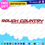 Fits Red Rough Country Decals Stickers Vinyl Suspension Truck Road 4x4 Lift Jack - Image 27