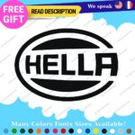 Fits Hella Decals Stickers Vinyl Headlight Foglight Light Cover  Fog Head Tuning