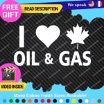 Love Oil Gas Canadian Stickers Decals Vinyl Diesel Fuel Gas Truck Fuel Jet - Image 3