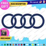 Fits Audi Ring Decals Stickers Vinyl Quattro Sport Racing Line S Car Wheel Brake - Image 12