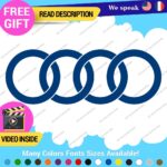 Fits Audi Ring Decals Stickers Vinyl Quattro Sport Racing Line S Car Wheel Brake - Image 13