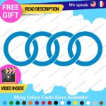 Fits Audi Ring Decals Stickers Vinyl Quattro Sport Racing Line S Car Wheel Brake - Image 14