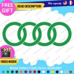 Fits Audi Ring Decals Stickers Vinyl Quattro Sport Racing Line S Car Wheel Brake - Image 17