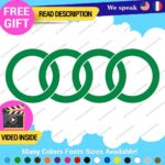Fits Audi Ring Decals Stickers Vinyl Quattro Sport Racing Line S Car Wheel Brake - Image 18