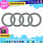 Fits Audi Ring Decals Stickers Vinyl Quattro Sport Racing Line S Car Wheel Brake - Image 19