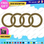 Fits Audi Ring Decals Stickers Vinyl Quattro Sport Racing Line S Car Wheel Brake - Image 23
