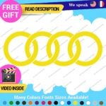 Fits Audi Ring Decals Stickers Vinyl Quattro Sport Racing Line S Car Wheel Brake - Image 5