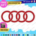 Fits Audi Ring Decals Stickers Vinyl Quattro Sport Racing Line S Car Wheel Brake - Image 7