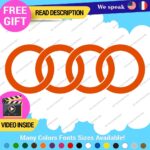 Fits Audi Ring Decals Stickers Vinyl Quattro Sport Racing Line S Car Wheel Brake - Image 8