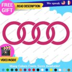 Fits Audi Ring Decals Stickers Vinyl Quattro Sport Racing Line S Car Wheel Brake - Image 9
