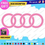 Fits Audi Ring Decals Stickers Vinyl Quattro Sport Racing Line S Car Wheel Brake - Image 10