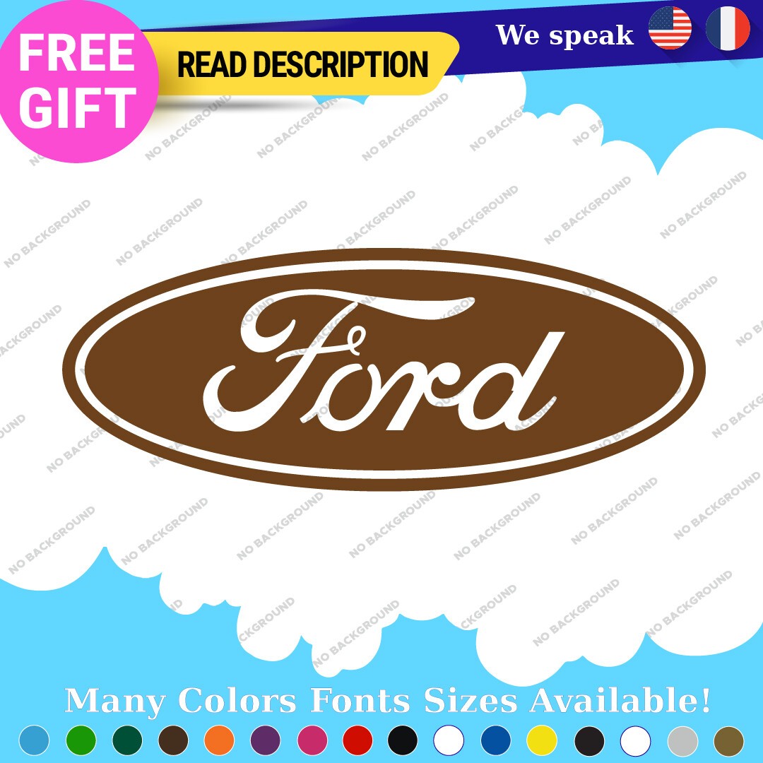 Fits Ford Decal Sticker Vinyl Vintage Mustang Car Oval Emblem Truck Build Escort - Image 13