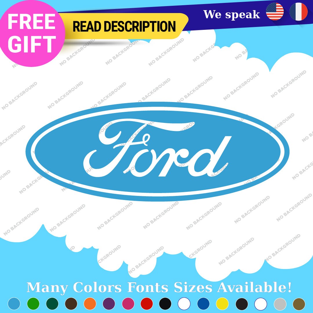 Fits Ford Decal Sticker Vinyl Vintage Mustang Car Oval Emblem Truck Build Escort - Image 14
