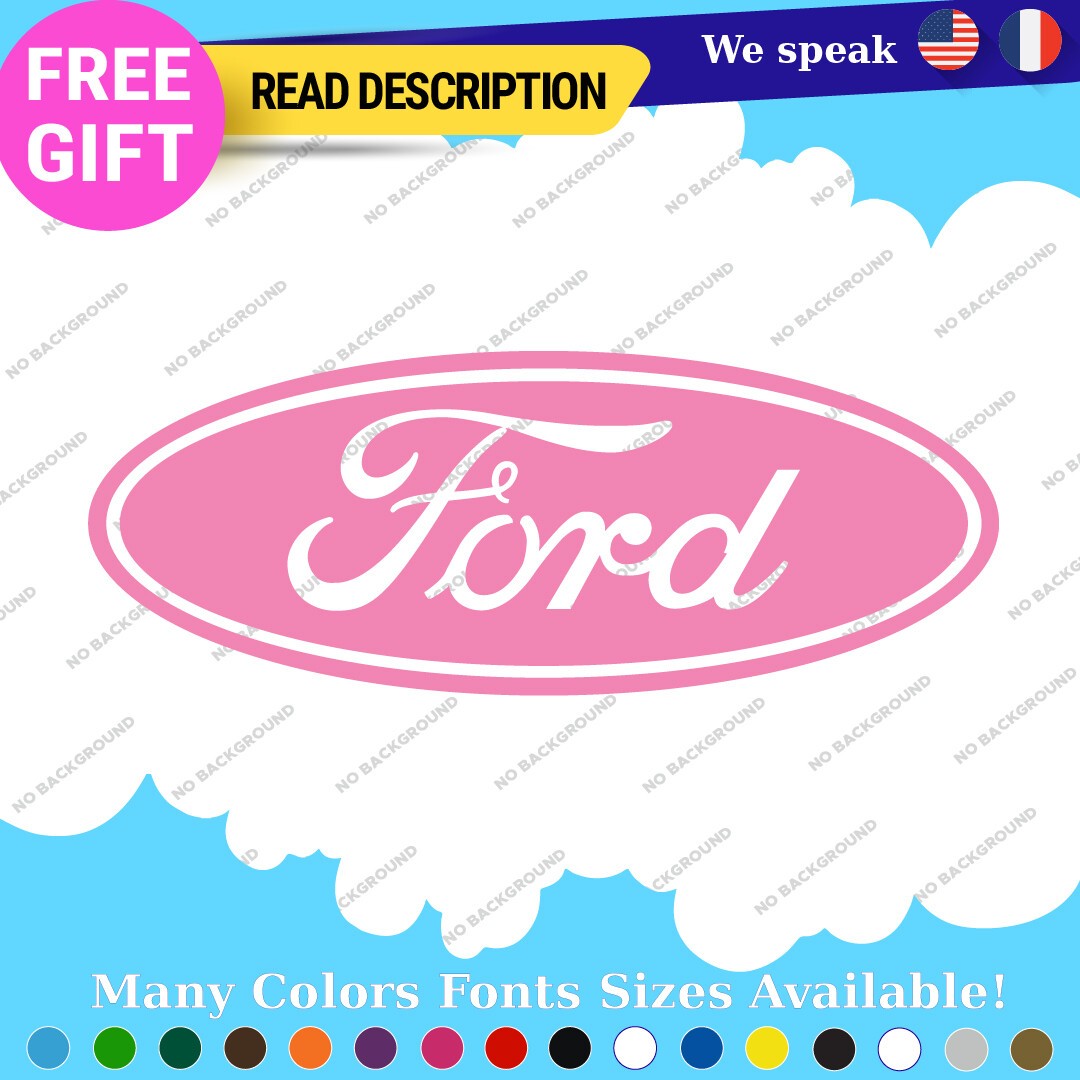 Fits Ford Decal Sticker Vinyl Vintage Mustang Car Oval Emblem Truck Build Escort - Image 24