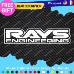 Fits Wheel Rays Engineering Stickers Vinyl Decal  Volk Racing JDM Aluminium Club