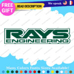 Fits Wheel Rays Engineering Stickers Vinyl Decal  Volk Racing JDM Aluminium Club - Image 20