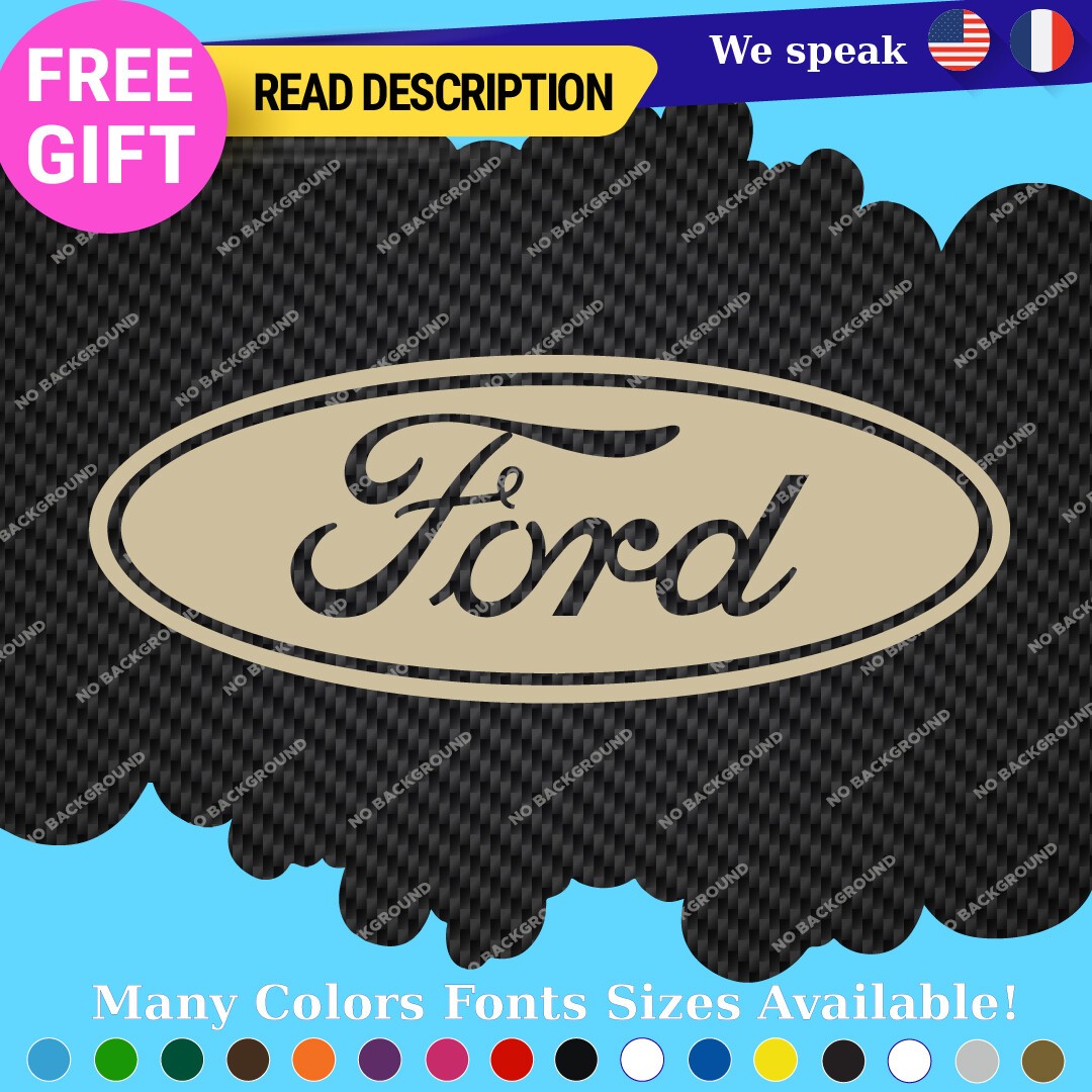 Fits Ford Decal Sticker Vinyl Vintage Mustang Car Oval Emblem Truck Build Escort - Image 28