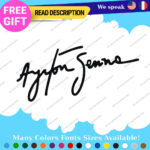 Ayrton Senna Legend Large Decals Vinyl Sticker Formula One Grand Prix Racing F1 - Image 3