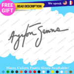 Ayrton Senna Legend Large Decals Vinyl Sticker Formula One Grand Prix Racing F1 - Image 4