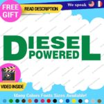 Diesel Powered Decals Stickers Vinyl Fuel Gas Truck Only Inside Turbo JDM Tank - Image 14