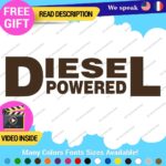 Diesel Powered Decals Stickers Vinyl Fuel Gas Truck Only Inside Turbo JDM Tank - Image 16