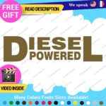 Diesel Powered Decals Stickers Vinyl Fuel Gas Truck Only Inside Turbo JDM Tank - Image 19