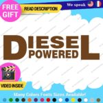 Diesel Powered Decals Stickers Vinyl Fuel Gas Truck Only Inside Turbo JDM Tank - Image 20