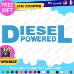 Diesel Powered Decals Stickers Vinyl Fuel Gas Truck Only Inside Turbo JDM Tank - Image 21