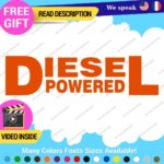 Diesel Powered Decals Stickers Vinyl Fuel Gas Truck Only Inside Turbo JDM Tank - Image 4