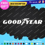 Fits Goodyear Decals Stickers Vinyl Vntage logo retro old tire brand Blimp - Image 17