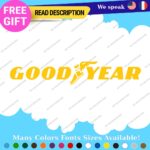 Fits Goodyear Decals Stickers Vinyl Vntage logo retro old tire brand Blimp - Image 19