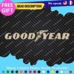 Fits Goodyear Decals Stickers Vinyl Vntage logo retro old tire brand Blimp - Image 28
