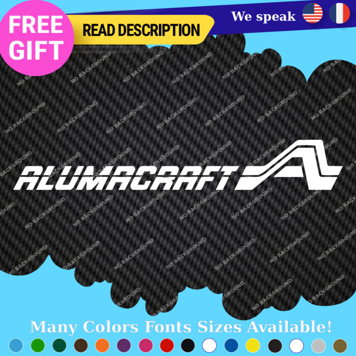 Fits AlumaCraft Vintage Large Decal Sticker Fishing Boat Aluma Water Craft - Image 16