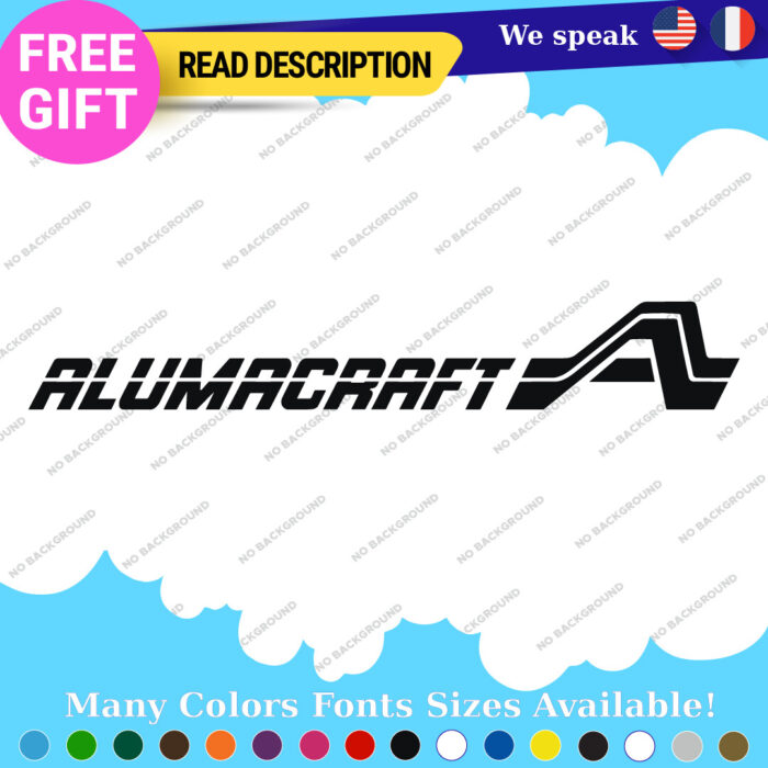 Fits AlumaCraft Vintage Large Decal Sticker Fishing Boat Aluma Water Craft - Image 17