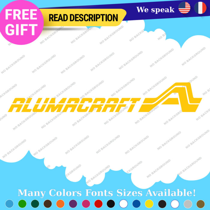 Fits AlumaCraft Vintage Large Decal Sticker Fishing Boat Aluma Water Craft - Image 18