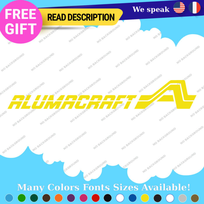 Fits AlumaCraft Vintage Large Decal Sticker Fishing Boat Aluma Water Craft - Image 19