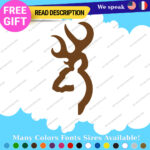 Fits Browning Decals Stickers Vinyl Hunting Buckmark Dear Hunting Archery Buck