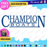 Fits Champion Boat Decals Vinyl Stickers Logo Fishing Bass  Graphic - Image 10