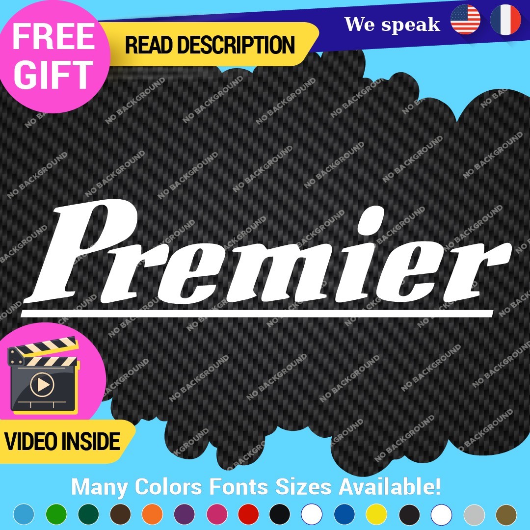 Fits Premier Drum Decal Stickers Vinyl Bass Music 70s Snare Cymbal Percusion Se 297743172314 Fits Premier Drum Decal Stickers Vinyl Bass Music 70s Snare Cymbal Percusion Se - Image 1