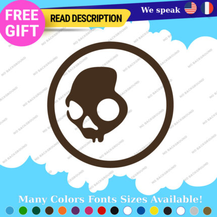 Fits Skull Candy Decals Stickers Vinyl Headphone Earbud Speaker Crusher Wireless