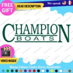 Fits Champion Boat Decals Vinyl Stickers Logo Fishing Bass  Graphic - Image 26