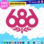 Fits 686 snowboard Decals Stickers Vinyl Pant Jacket Hoodie Ski Apparel 2